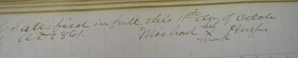 Michael Hughes' mark