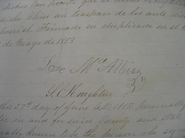 Jos&eacute; Maria Alviso signature